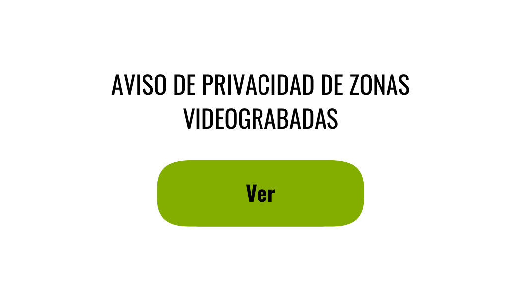 Aviso de privacidad de zona videograbada
